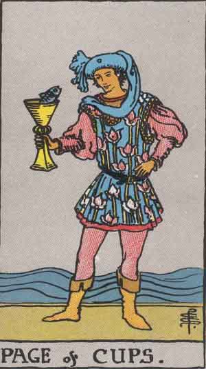 Page of Cups tarot card