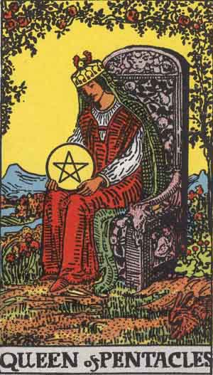 Queen of Pentacles tarot card