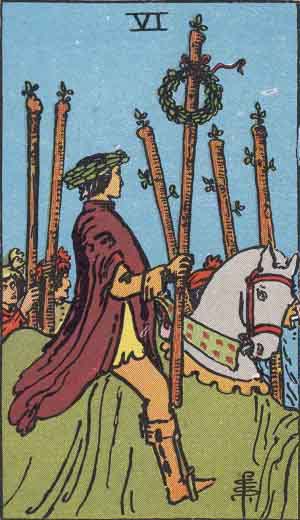 Six of Wands tarot card